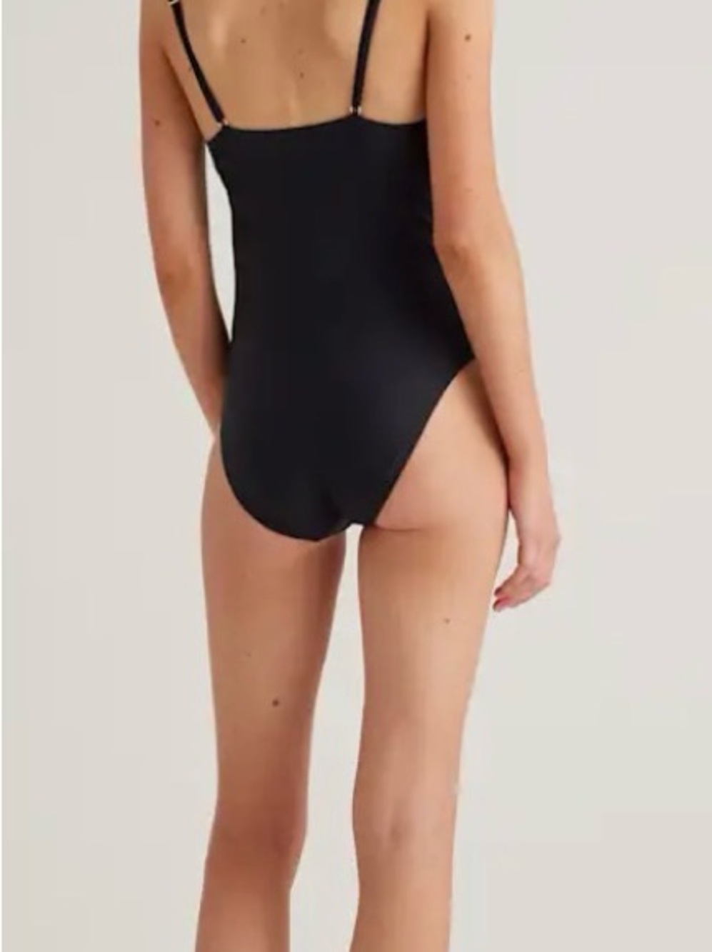 Quince Black One-Piece Swimsuit Italian Cami - Picture 2 of 6